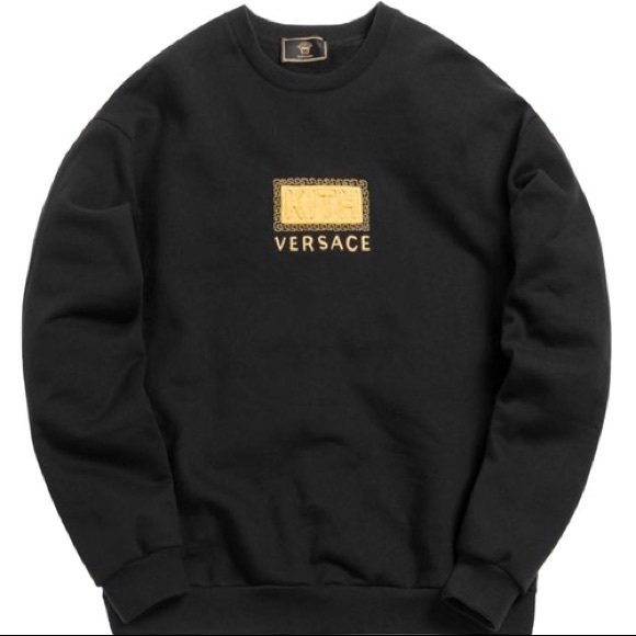 Versace Other - Kith x Versace Greek Key Crewneck Black